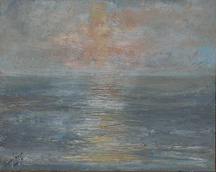 unknow artist Sunset at sea oil painting image